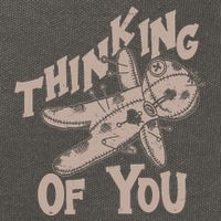 Thinking Of You Voodoo Doll Funny Cotton Canvas Backpack