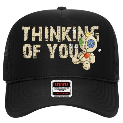 Thinking Of You Voodoo Doll Funny Meme Trucker Hat