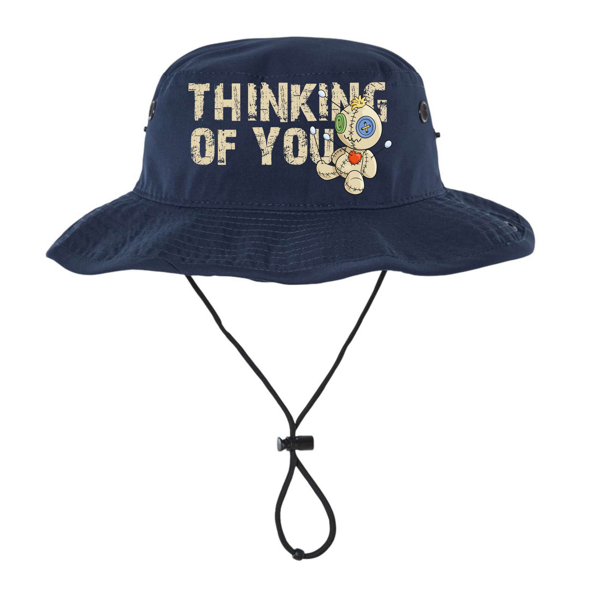 Thinking Of You Voodoo Doll Funny Meme Bucket Hat
