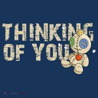 Thinking Of You Voodoo Doll Funny Meme Poster