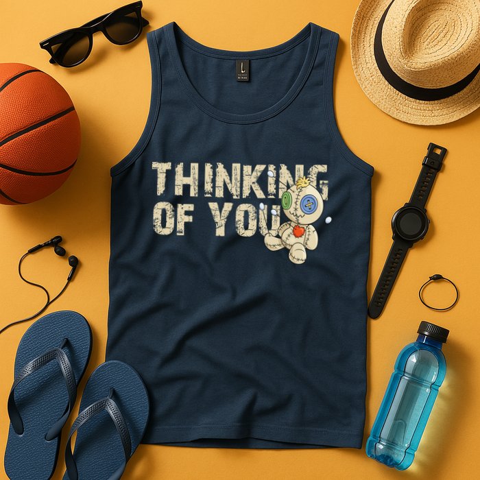 Thinking Of You Voodoo Doll Funny Meme Tank Top