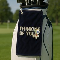 Thinking Of You Voodoo Doll Funny Meme Golf Towel