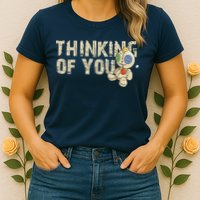 Thinking Of You Voodoo Doll Funny Meme Womens T-Shirt