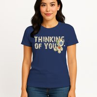 Thinking Of You Voodoo Doll Funny Meme Womens T-Shirt