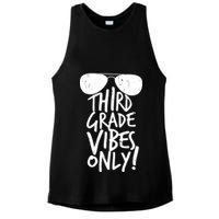 Third Grade Vibes Only Ladies PosiCharge Tri-Blend Wicking Tank