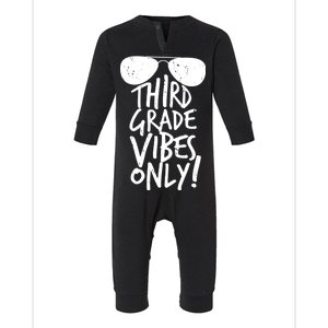 Third Grade Vibes Only Infant Fleece One Piece