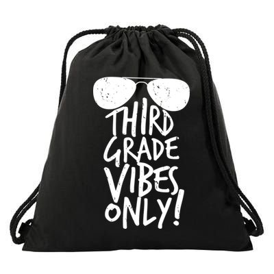 Third Grade Vibes Only Drawstring Bag
