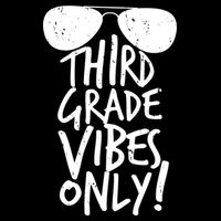 Third Grade Vibes Only Drawstring Bag