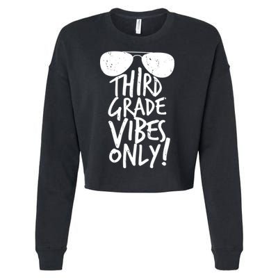 Third Grade Vibes Only Cropped Pullover Crew