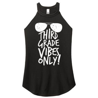 Third Grade Vibes Only Women's Perfect Tri Rocker Tank