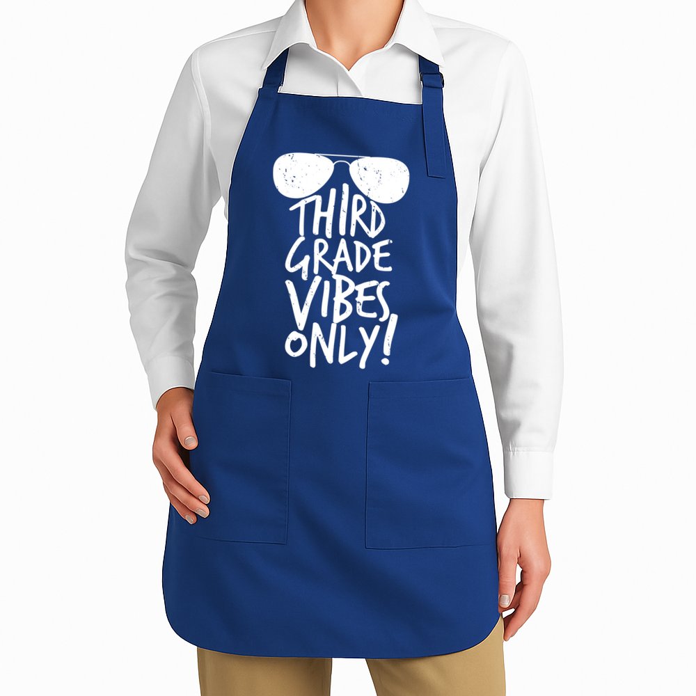 Third Grade Vibes Only Apron