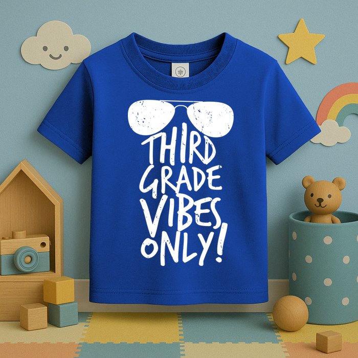 Third Grade Vibes Only Toddler T-Shirt
