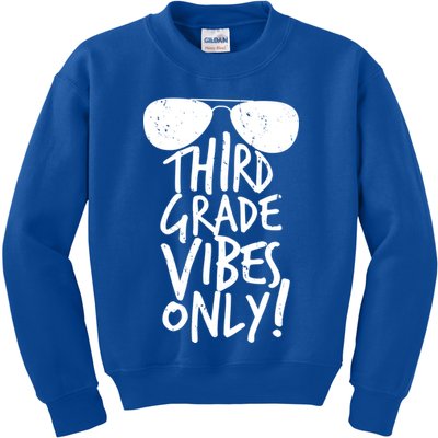 Third Grade Vibes Only Kids Sweatshirt