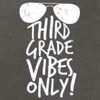 Third Grade Vibes Only Cotton Canvas Backpack