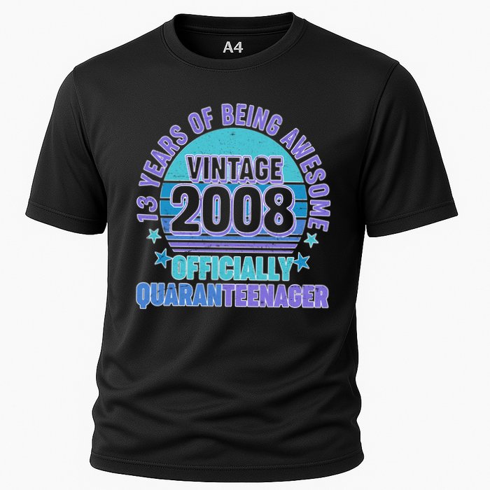 Thirteen 13 Years of Being Awesome Officially QuaranTeenager Cooling Performance Crew T-Shirt