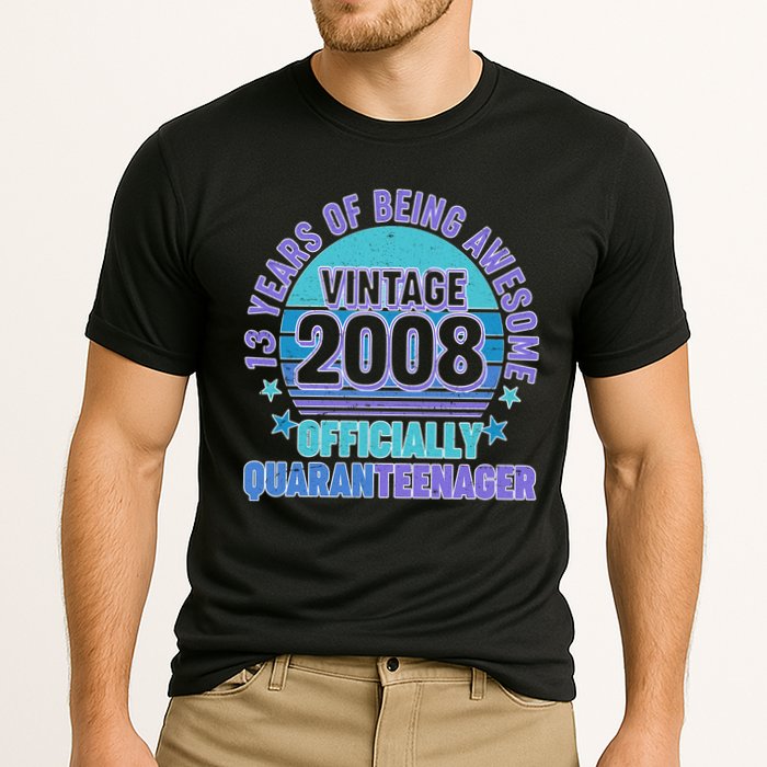 Thirteen 13 Years of Being Awesome Officially QuaranTeenager Cooling Performance Crew T-Shirt