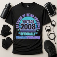 Thirteen 13 Years of Being Awesome Officially QuaranTeenager Cooling Performance Crew T-Shirt