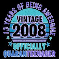 Thirteen 13 Years of Being Awesome Officially QuaranTeenager Cooling Performance Crew T-Shirt