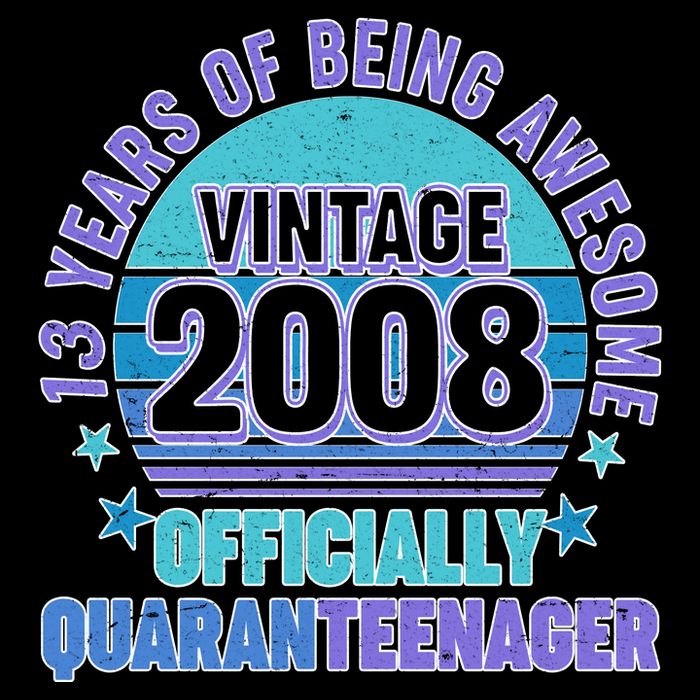 Thirteen 13 Years of Being Awesome Officially QuaranTeenager Cooling Performance Crew T-Shirt