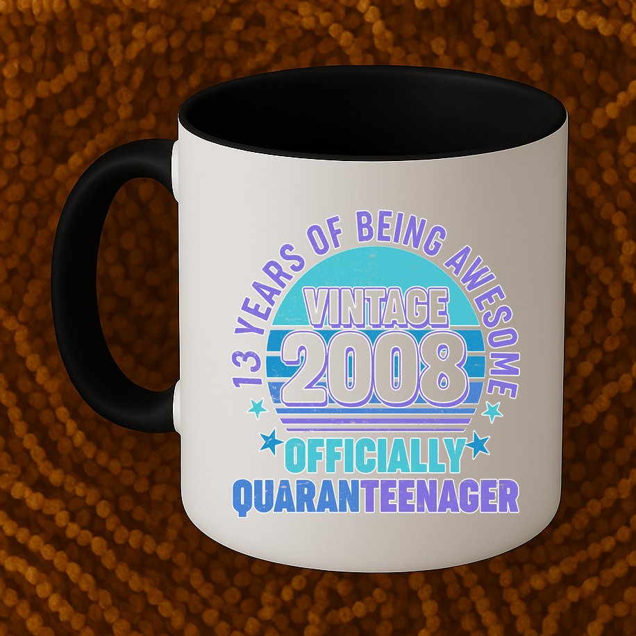 Thirteen 13 Years of Being Awesome Officially QuaranTeenager Mug