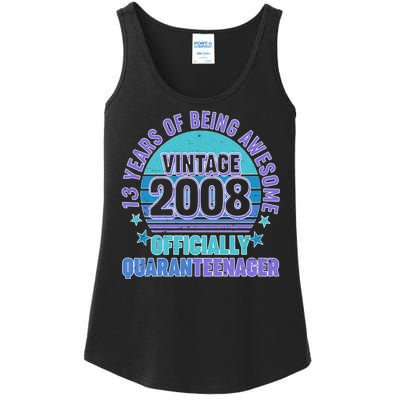 Thirteen 13 Years of Being Awesome Officially QuaranTeenager Ladies Essential Tank