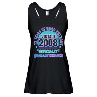 Thirteen 13 Years of Being Awesome Officially QuaranTeenager Ladies Essential Flowy Tank