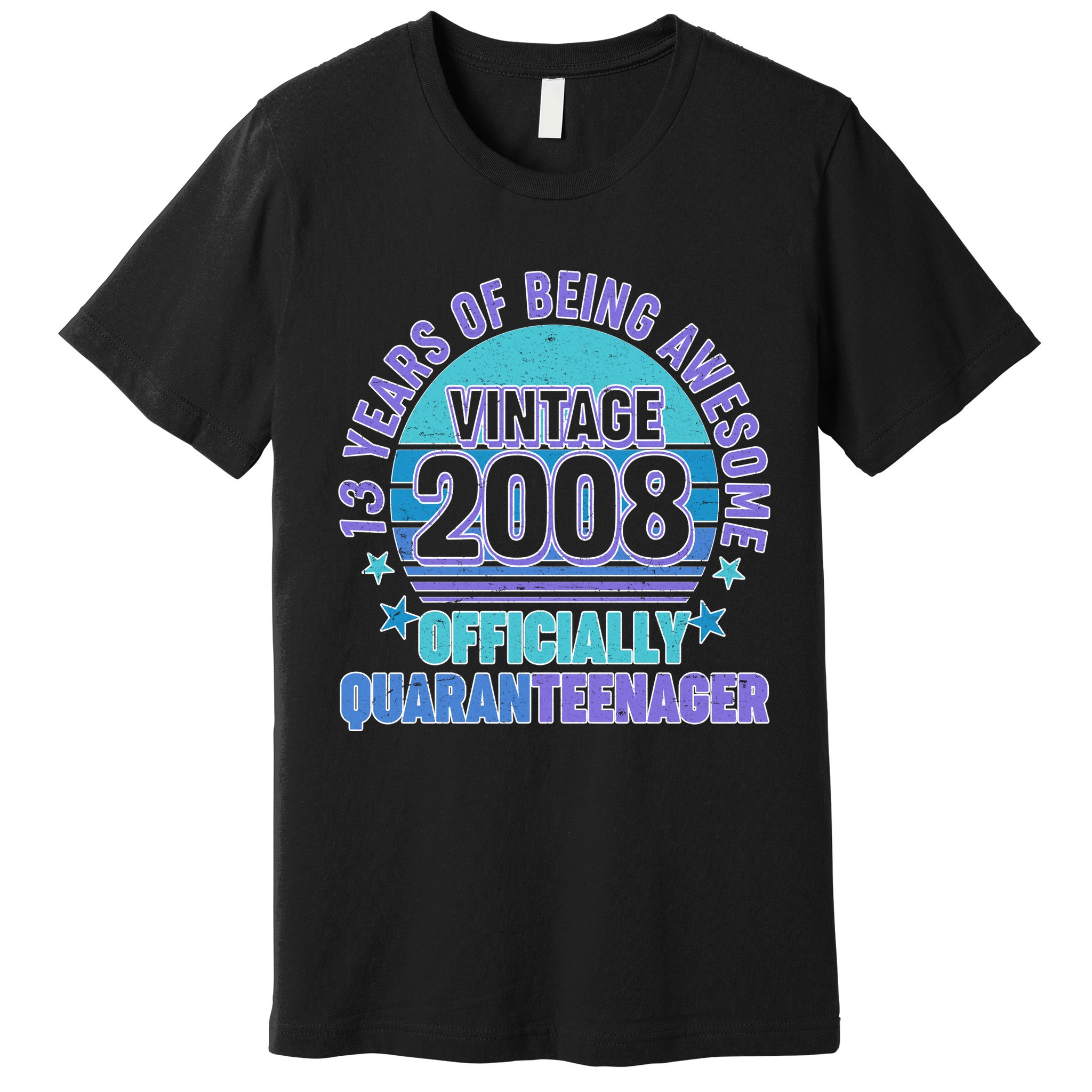 Thirteen 13 Years of Being Awesome Officially QuaranTeenager Premium T-Shirt