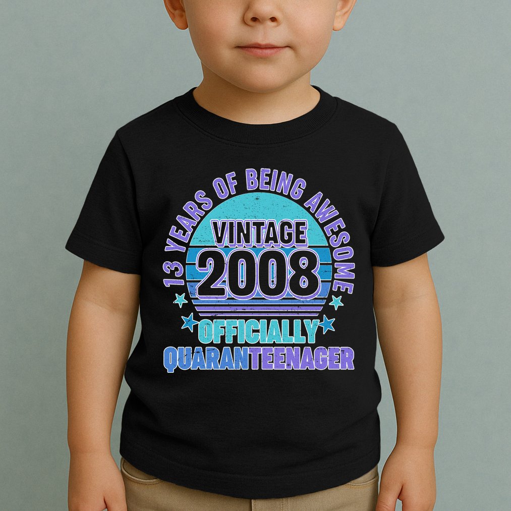 Thirteen 13 Years of Being Awesome Officially QuaranTeenager Toddler T-Shirt