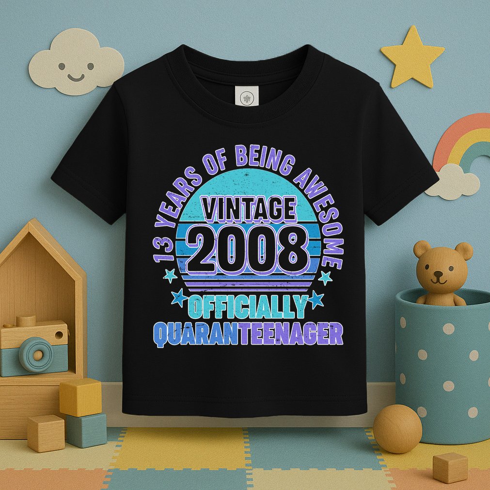 Thirteen 13 Years of Being Awesome Officially QuaranTeenager Toddler T-Shirt