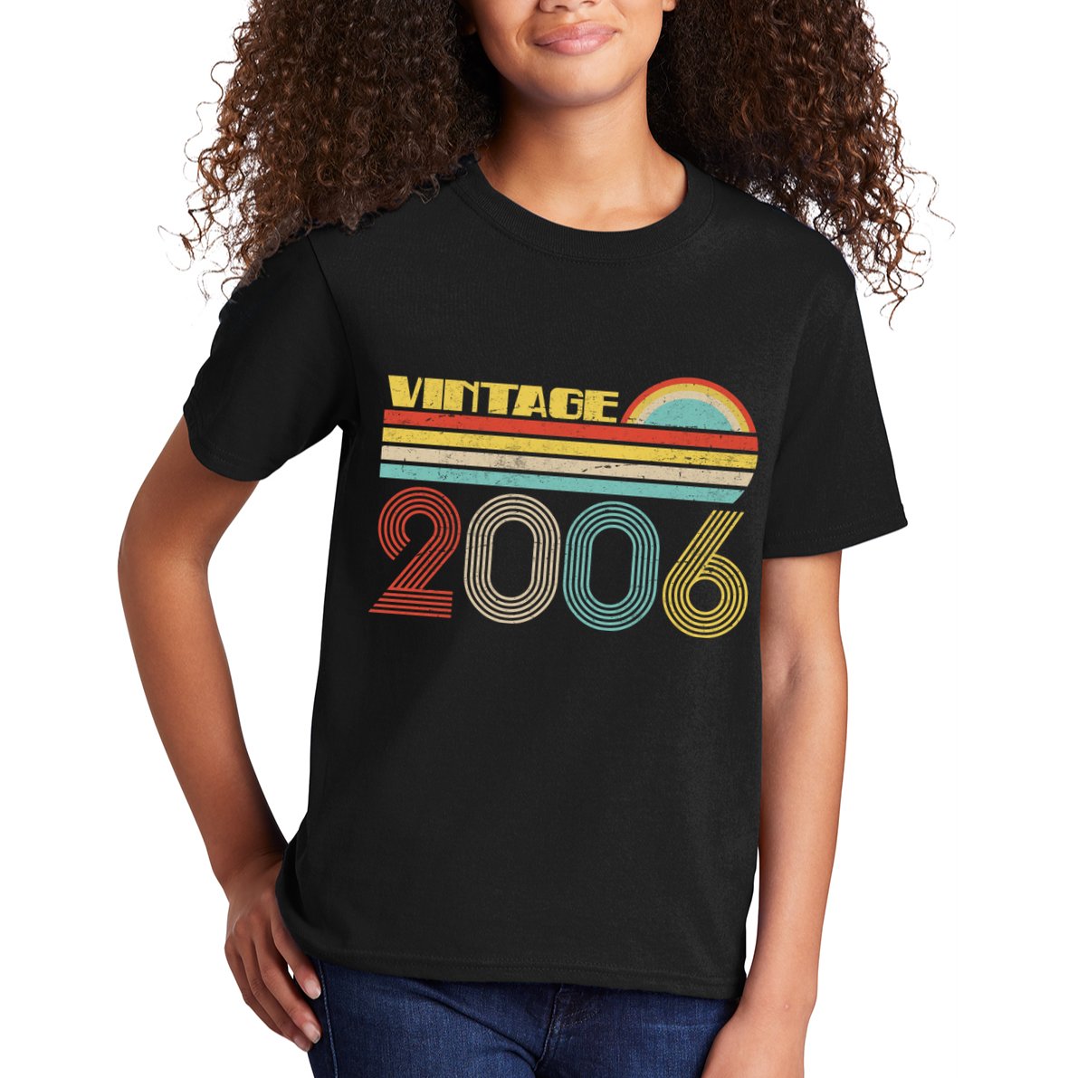 Thirteen Years Old Vintage 2006 13th Birthday Kids T-Shirt