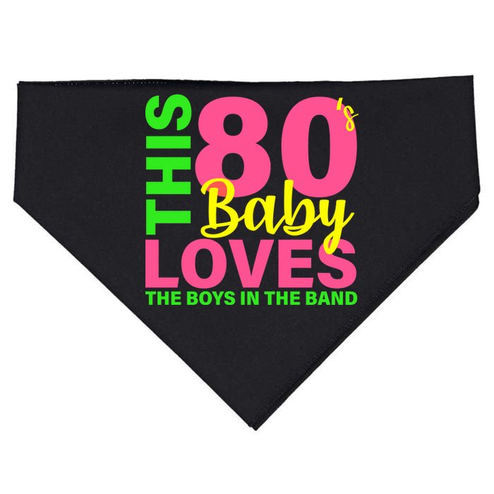 This 80's Baby Loves The Boys In The Band USA-Made Doggie Bandana