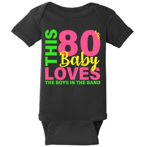 This 80's Baby Loves The Boys In The Band Baby Bodysuit