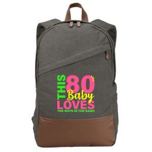 This 80's Baby Loves The Boys In The Band Cotton Canvas Backpack