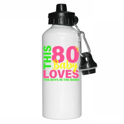 This 80's Baby Loves The Boys In The Band Aluminum Water Bottle