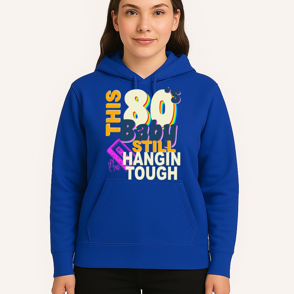 This 80's Baby Still Hangin Tough 1980s Rock Hoodie