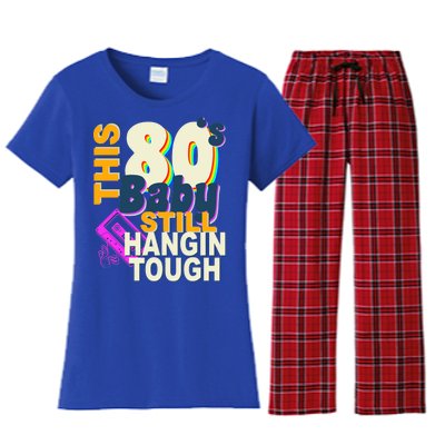 This 80's Baby Still Hangin Tough 1980s Rock Women's Flannel Pajama Set