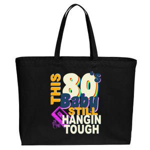 This 80's Baby Still Hangin Tough 1980s Rock Cotton Canvas Jumbo Tote