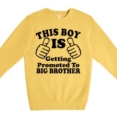 This Boy is Getting Promoted To Big Brother Premium Crewneck Sweatshirt