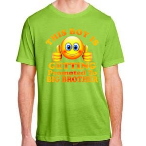 This Boy is Getting Promoted To Big Brother Smiley Emoji Adult ChromaSoft Performance T-Shirt