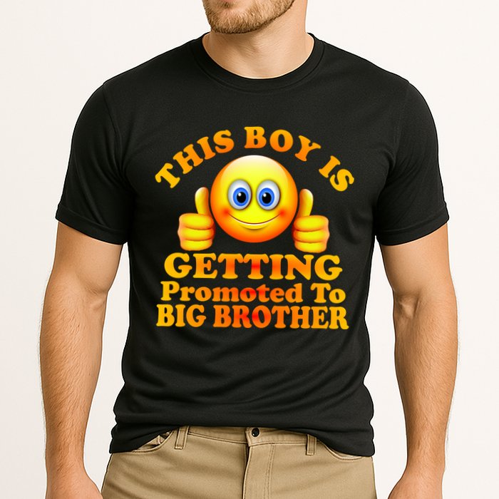 This Boy is Getting Promoted To Big Brother Smiley Emoji Cooling Performance Crew T-Shirt