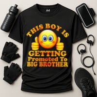 This Boy is Getting Promoted To Big Brother Smiley Emoji Cooling Performance Crew T-Shirt