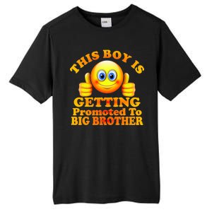 This Boy is Getting Promoted To Big Brother Smiley Emoji Tall Fusion ChromaSoft Performance T-Shirt