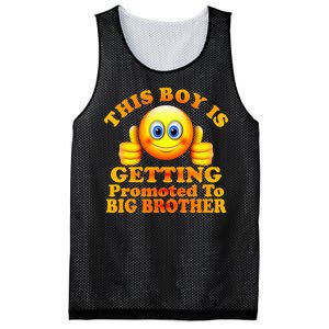 This Boy is Getting Promoted To Big Brother Smiley Emoji Mesh Reversible Basketball Jersey Tank