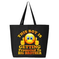 This Boy is Getting Promoted To Big Brother Smiley Emoji 25L Jumbo Tote