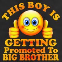 This Boy is Getting Promoted To Big Brother Smiley Emoji 25L Jumbo Tote