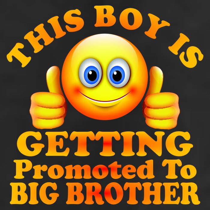 This Boy is Getting Promoted To Big Brother Smiley Emoji 25L Jumbo Tote