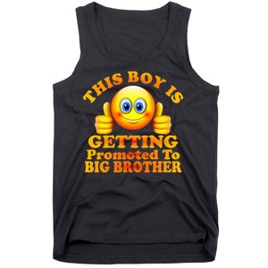 This Boy is Getting Promoted To Big Brother Smiley Emoji Tank Top