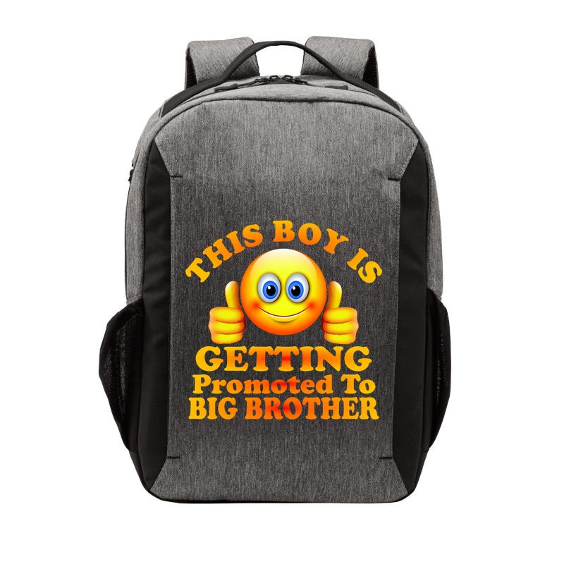 This Boy is Getting Promoted To Big Brother Smiley Emoji Vector Backpack