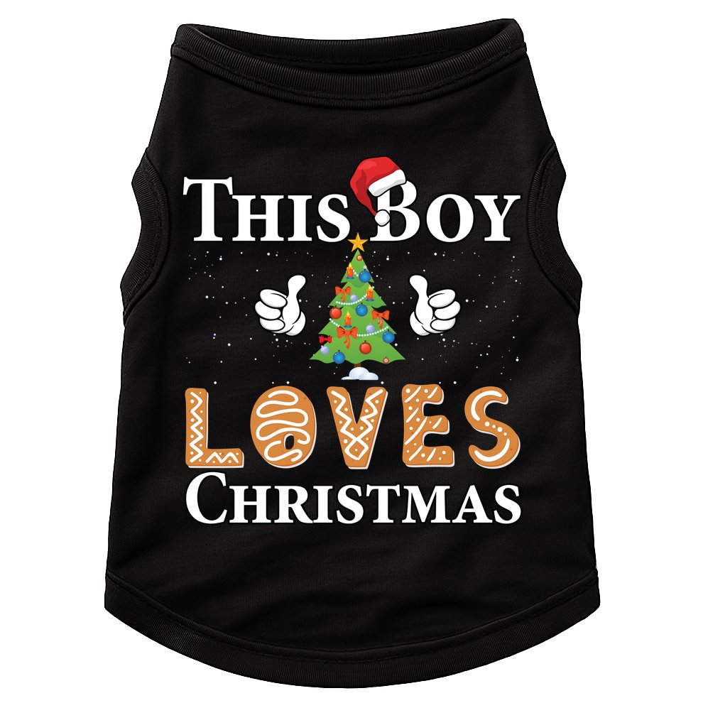 This Boy Loves Christmas Doggie Tank