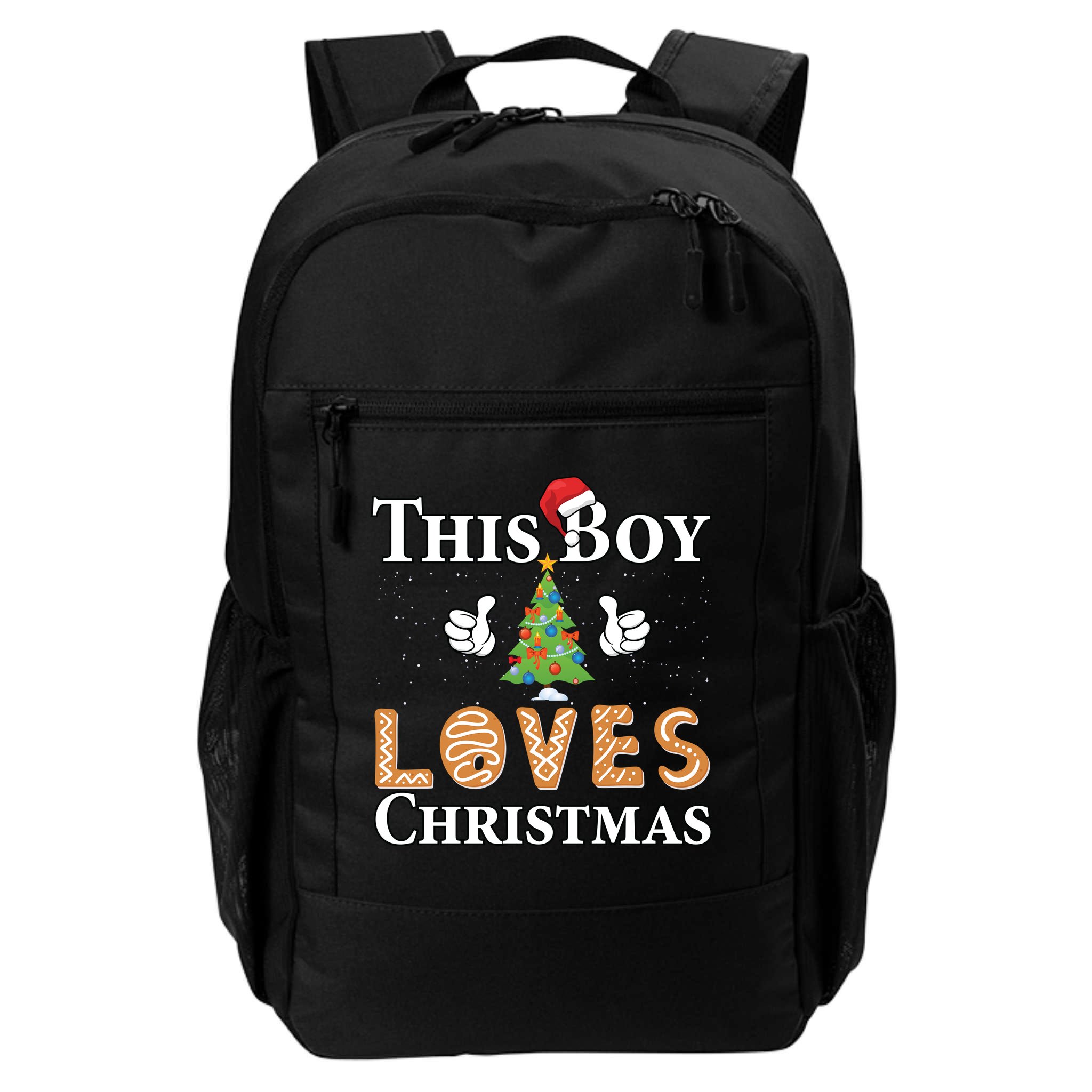 This Boy Loves Christmas Backpack